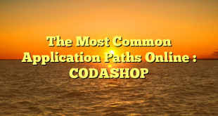The Most Common Application Paths Online : CODASHOP